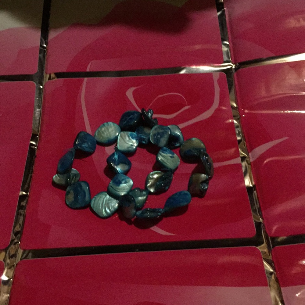 Authentic Mother Of Pearl Bracelet 'Blue Lagune'